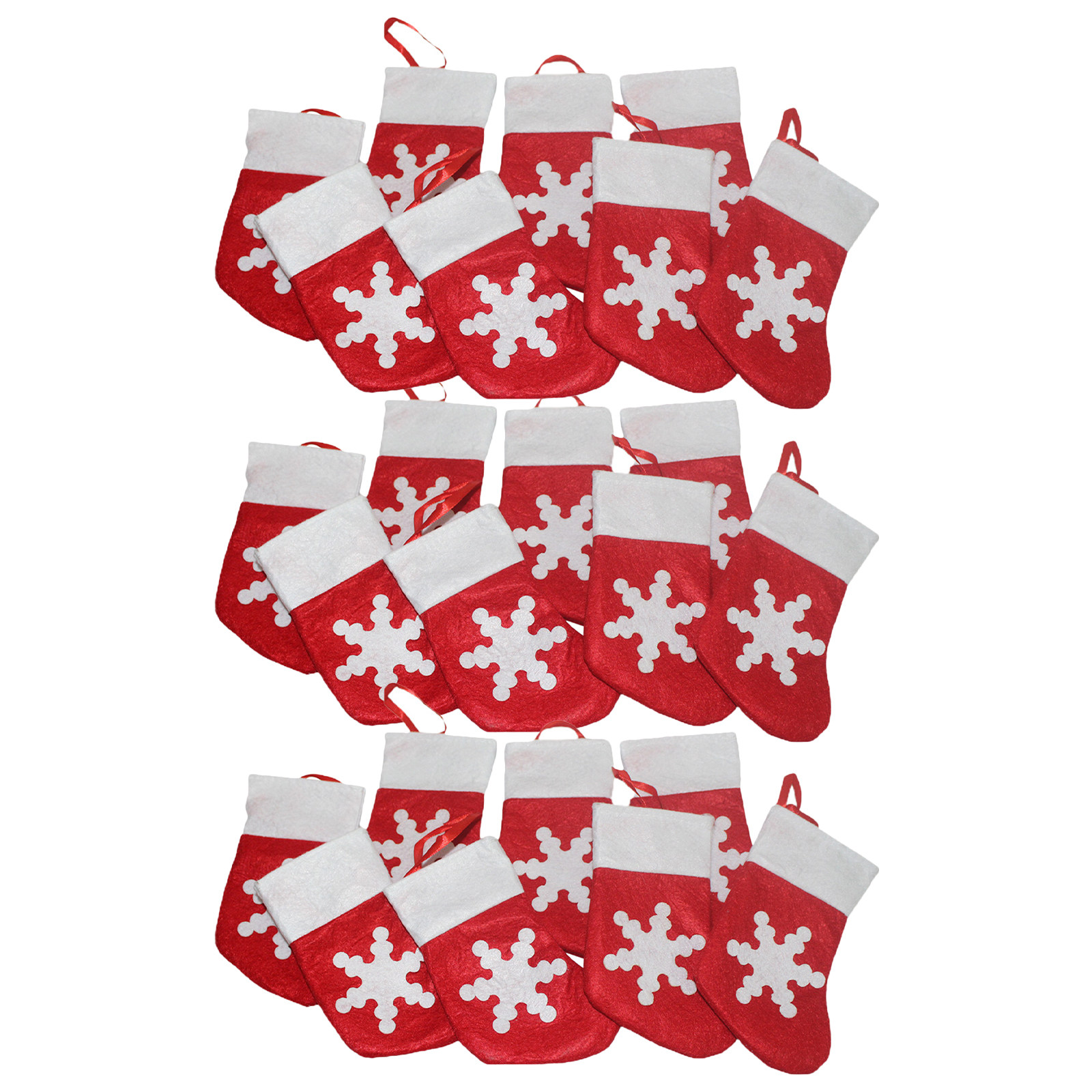 Christmas Stocking Hanging - 24 mini chaussettes de Noël en