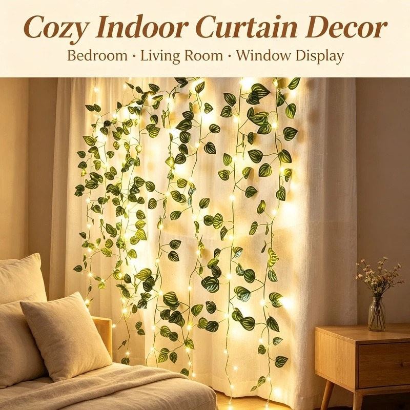 Led Fairy String Lights - Guirlande lumineuse LED à feuilles artificielles