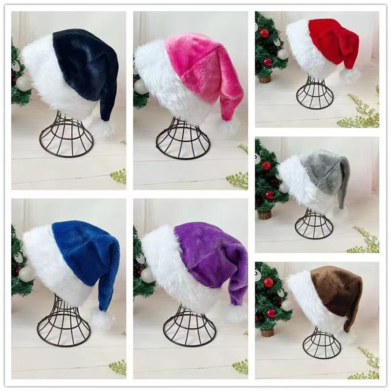 Santa Hat Plush - 30*45 cm noël Santa chapeau noël