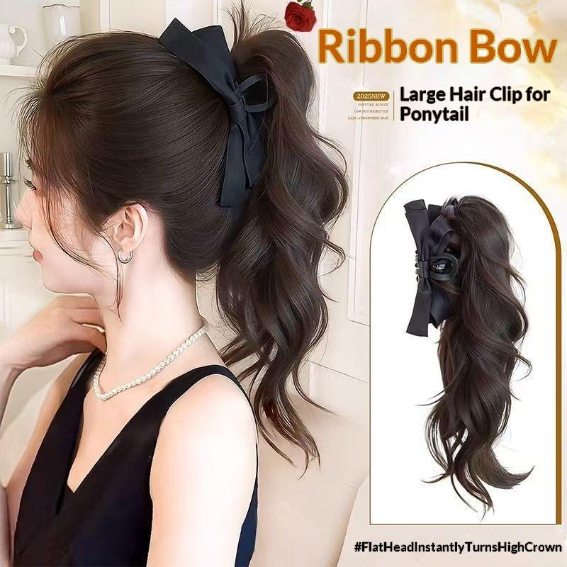 Ribbon Bow Gift - Perruque queue de cheval synthétique 14