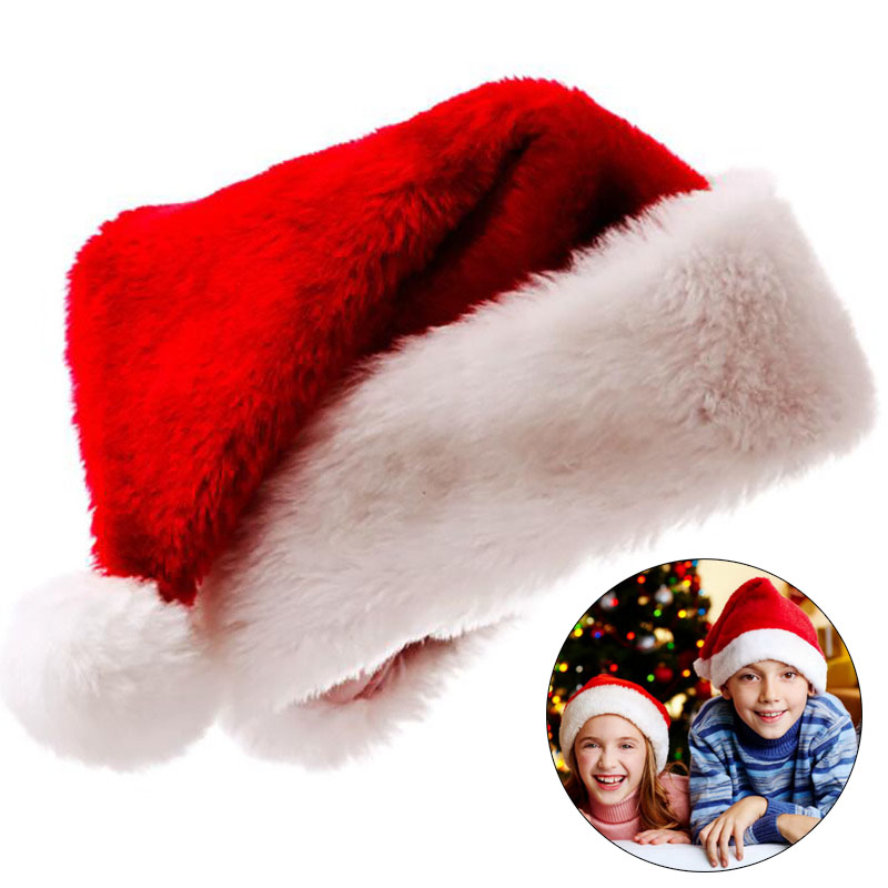 Santa Hat Plush - Chapeau de noël en peluche pour