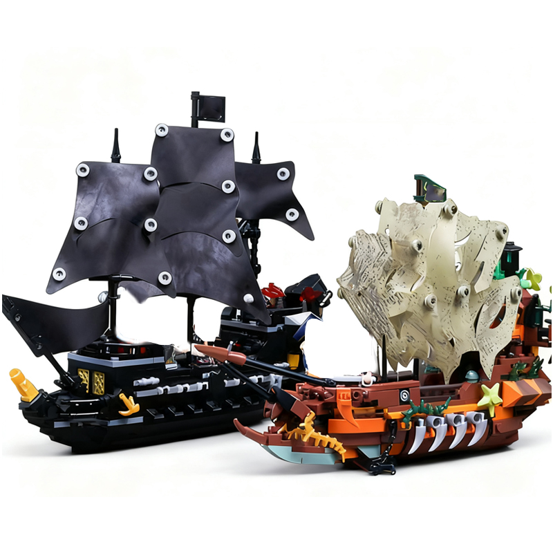 Lego Set Creator - Blocs de Construction de bateau Pirate