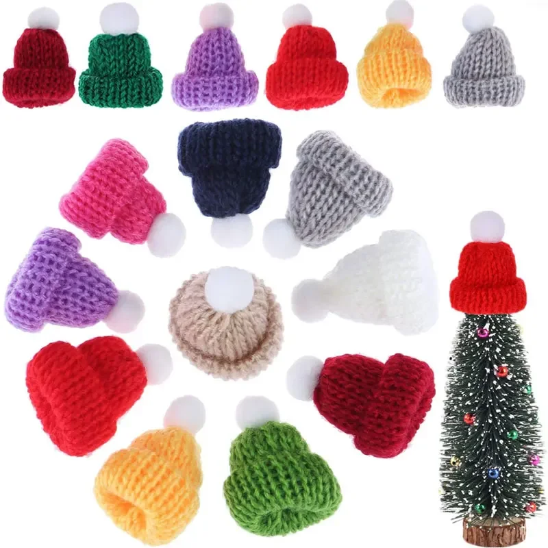 Santa Hat Plush - Mini chapeaux tricotés de noël, 10/20