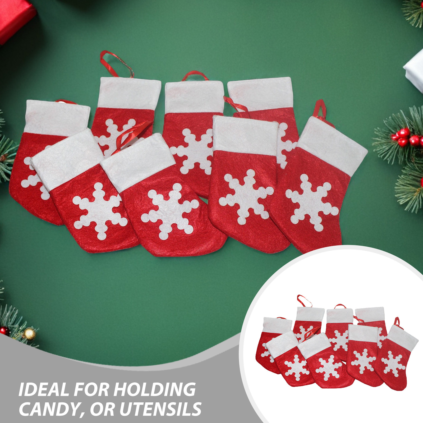 24 mini chaussettes de Noël en - Christmas Stocking Hanging avis et prix