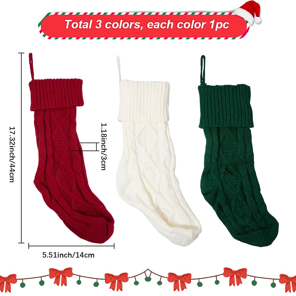 3 sacs à suspendre en fibre ac - Christmas Stocking Hanging avis et prix