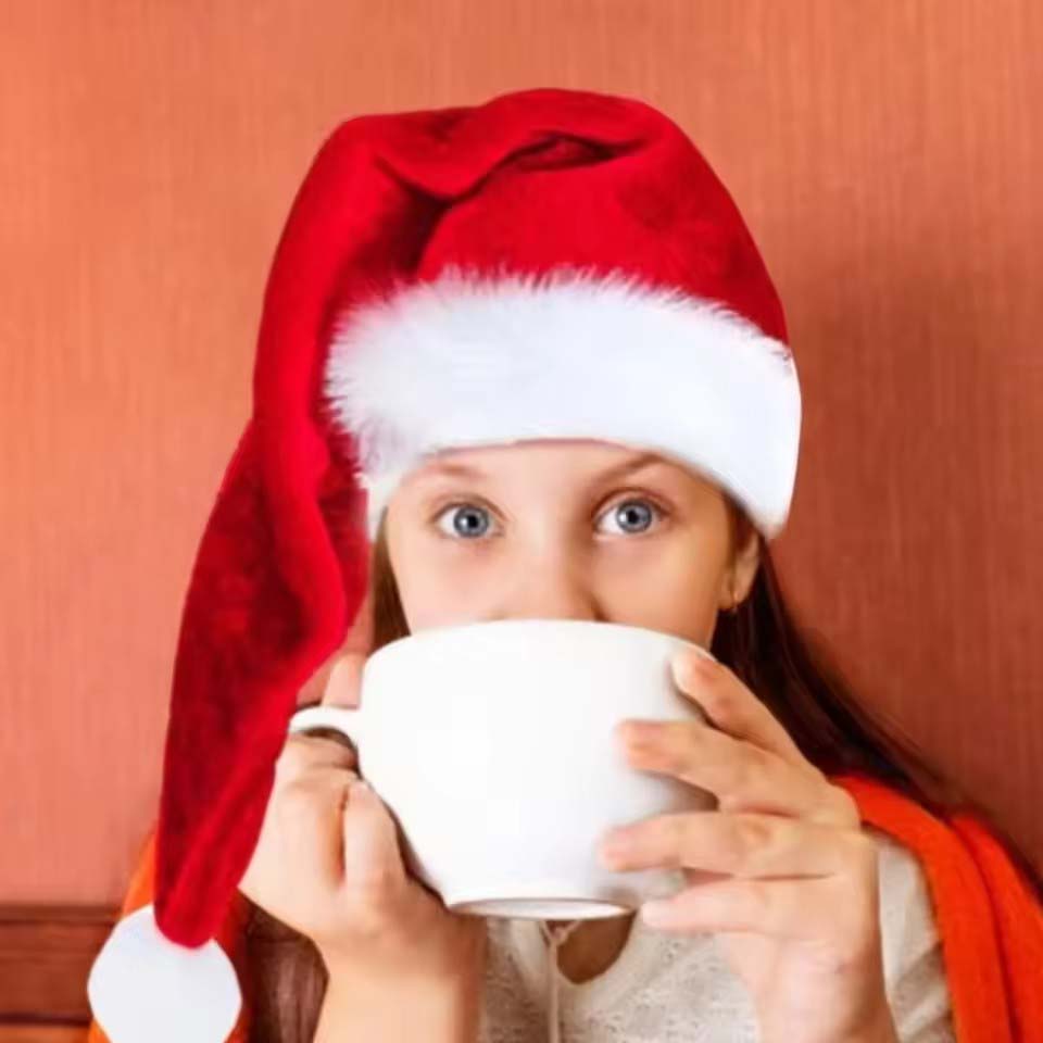 Chapeau de Noël en peluche lon - Santa Hat Plush avis et prix