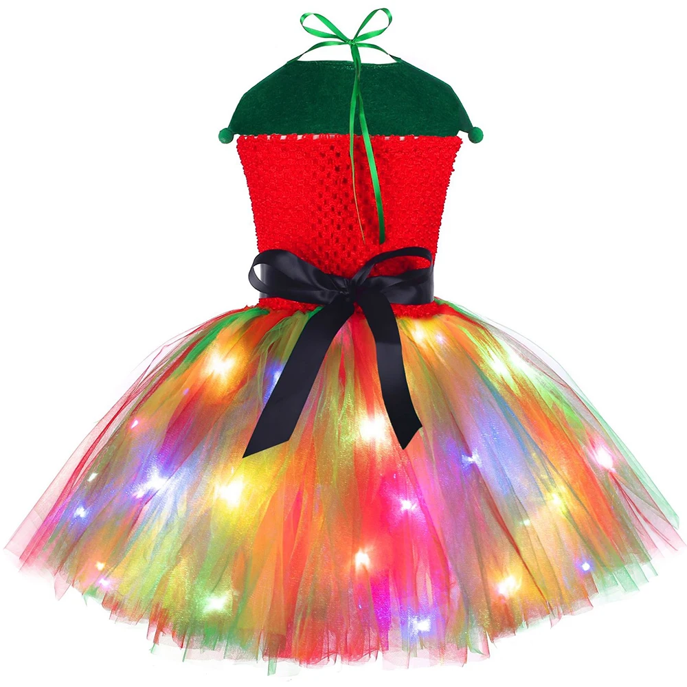 Robe Tutu de noël en Tulle rou - Elf Costume Christmas avis et prix