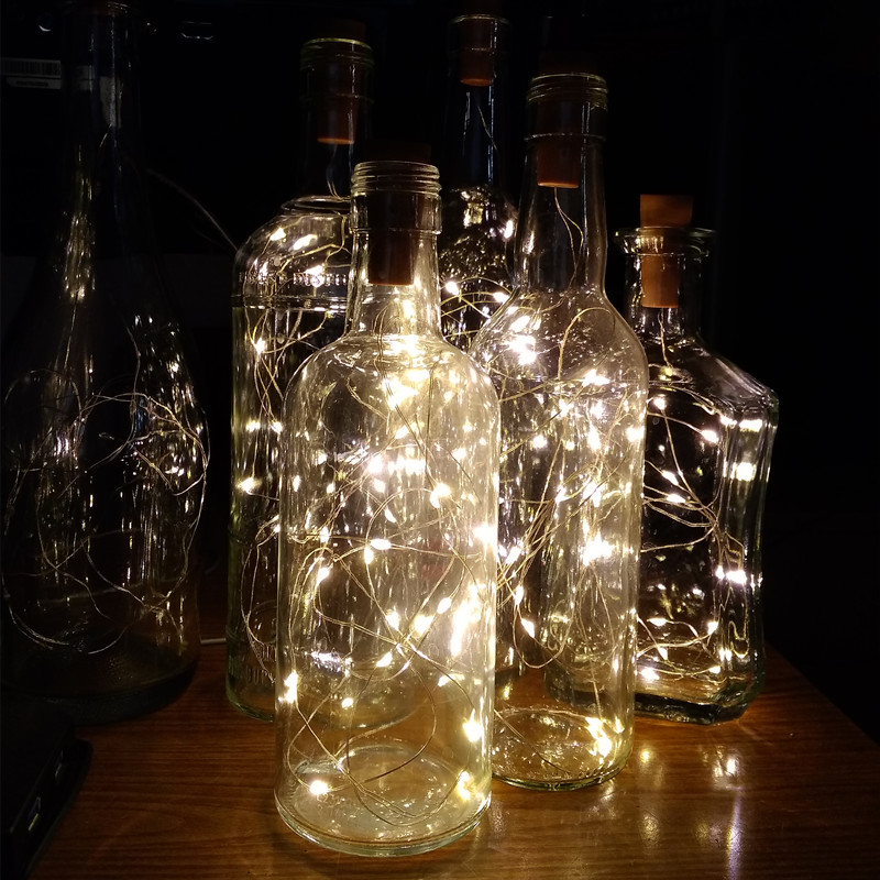 6 pièces 20led bouteille de vi - Led Fairy String Lights avis et prix