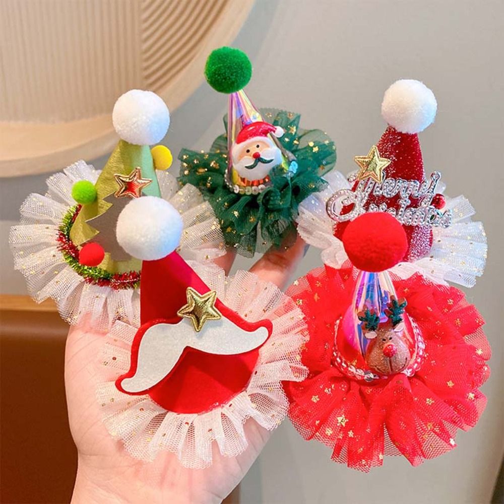 Pince à cheveux étoile mignonn - Santa Hat Plush avis et prix