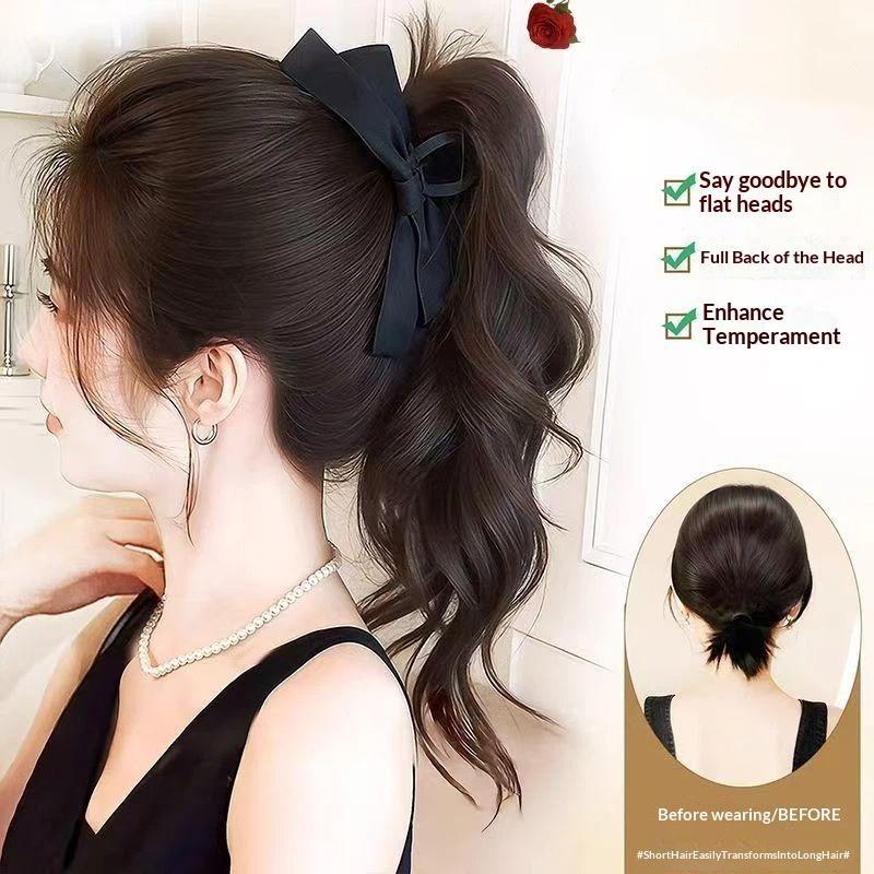 Perruque queue de cheval synth - Ribbon Bow Gift avis et prix
