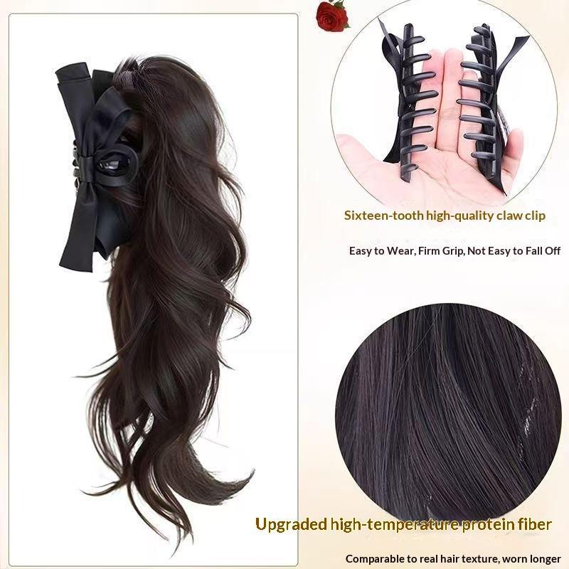 Perruque queue de cheval synth - Ribbon Bow Gift avis et prix