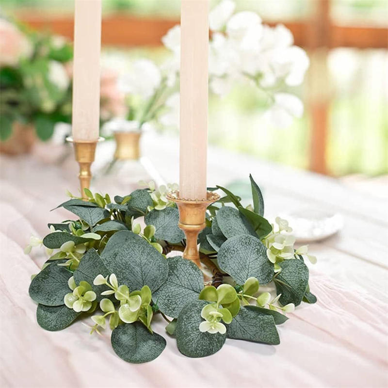 Couronne d'eucalyptus bougeoir - Christmas Wreath Fake avis et prix