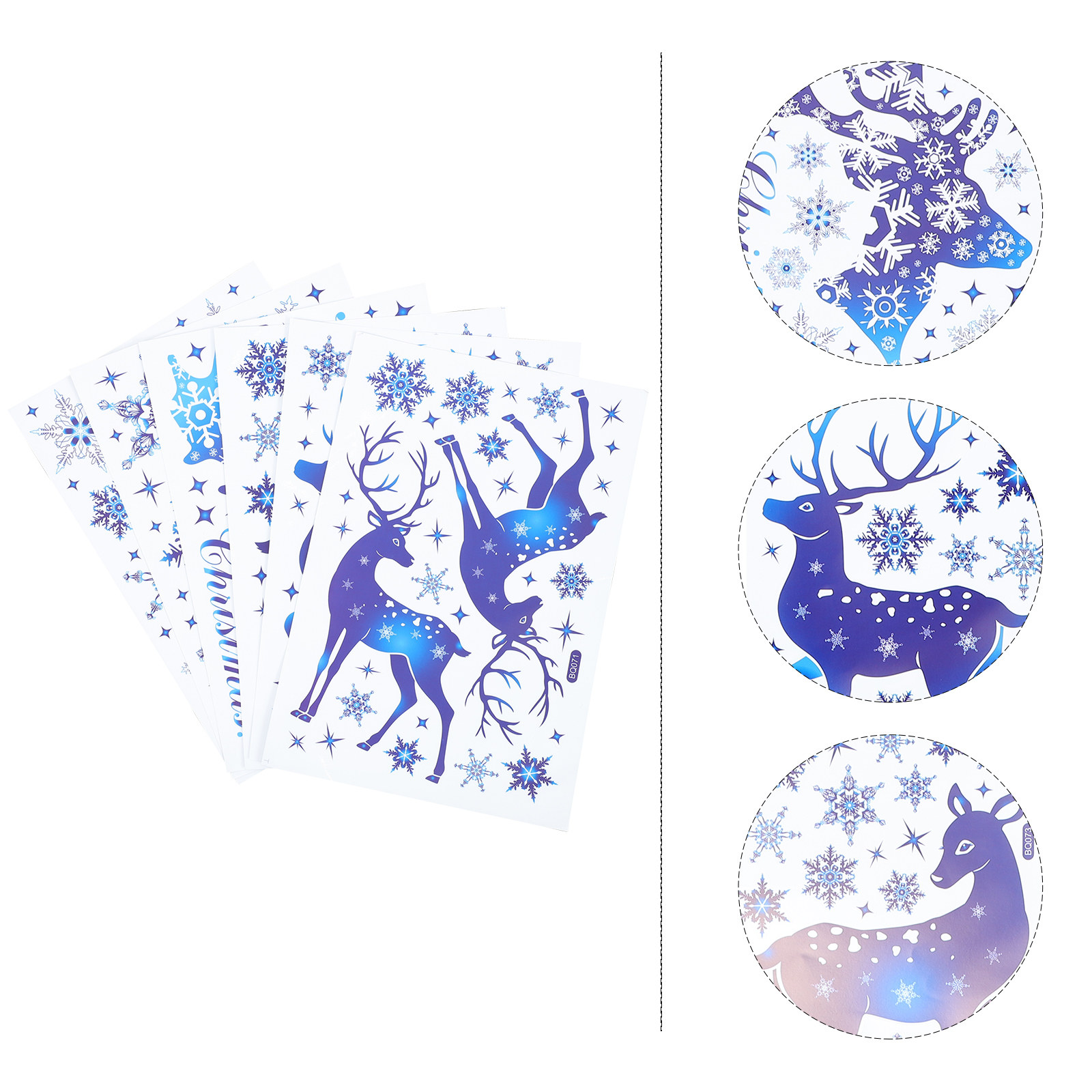 6 feuilles d'autocollants élec - Snowflake Window Decal avis et prix