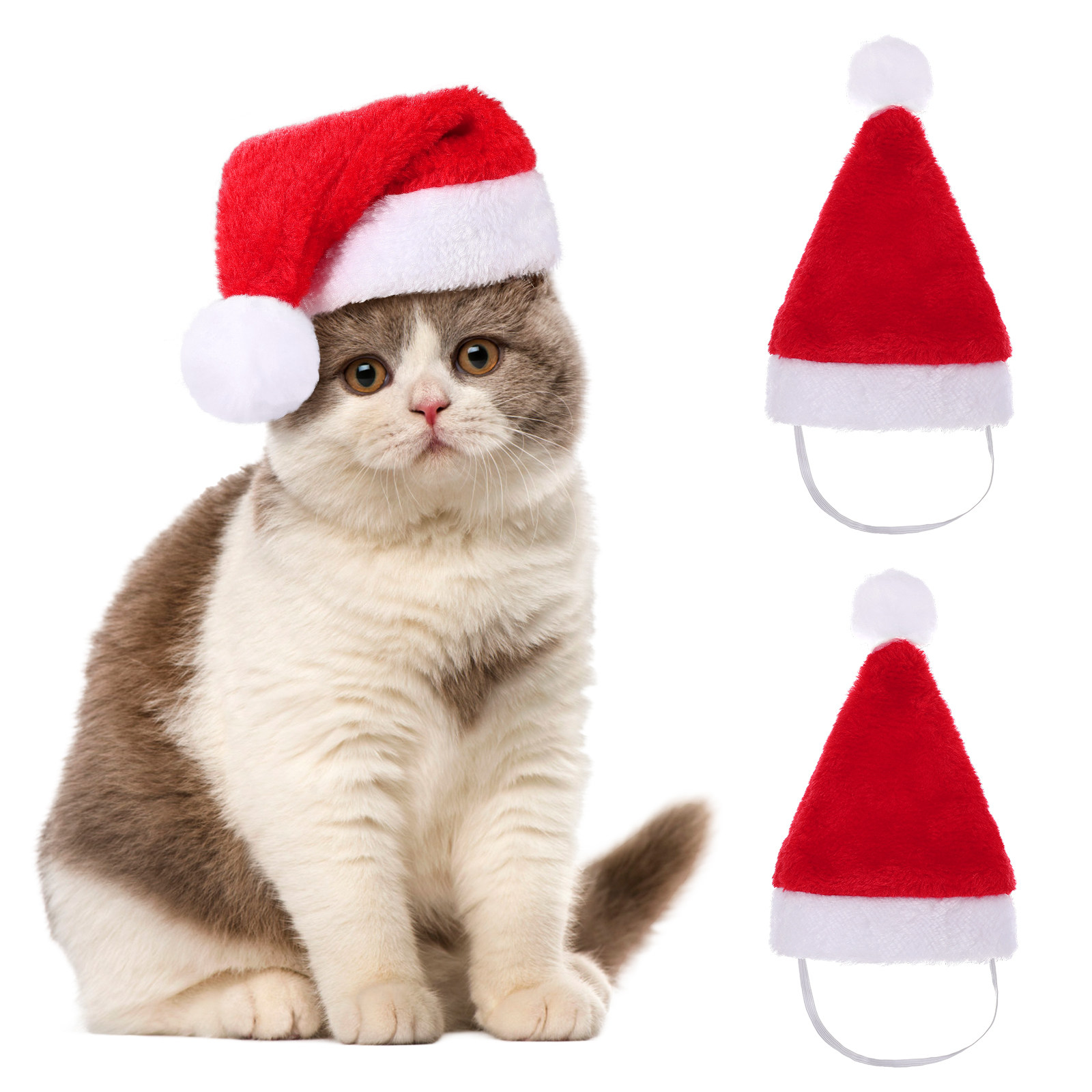 1-10 pièces de chapeaux de Noë - Santa Hat Plush avis et prix