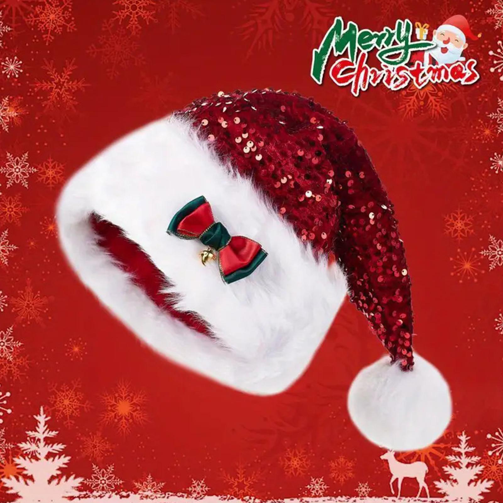 Chapeaux de noël en peluche av - Santa Hat Plush avis et prix